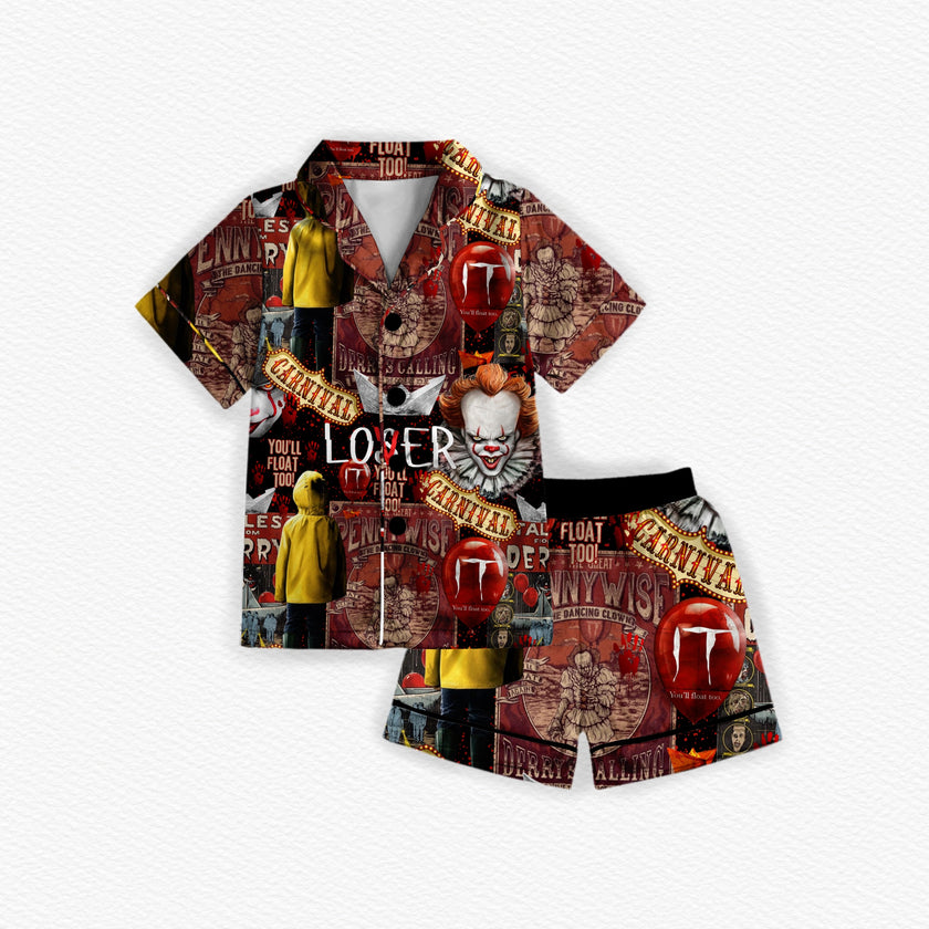 Clown Button Up Short Set PRESALE EST MAY