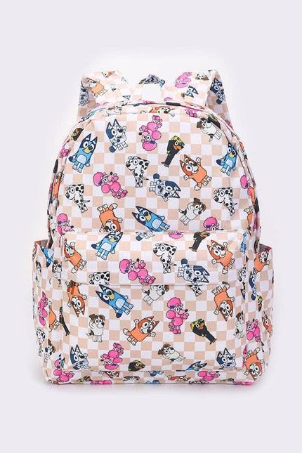 Kids Checkered Backpack