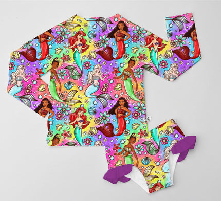 Royal Mermaid Swim Girl Set PRESALE EST MAY