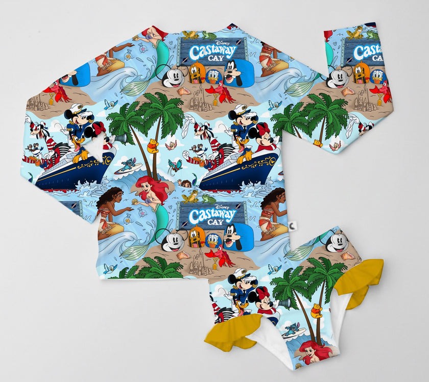 Island Hoppin Swim Girl Set PRESALE EST MAY