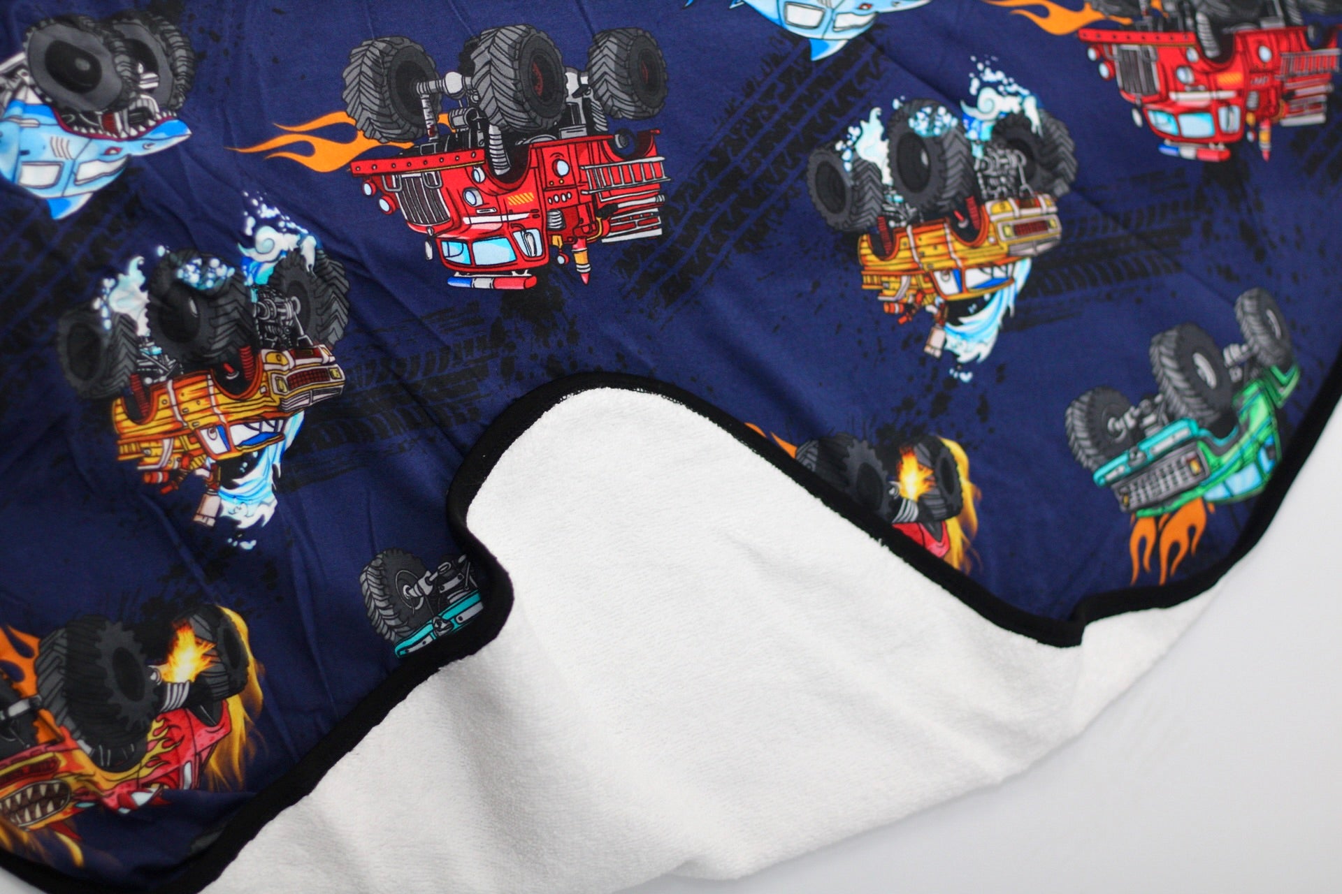 Monster Truck Bamboo Hooded Towel