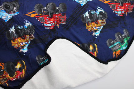 Monster Truck Bamboo Hooded Towel