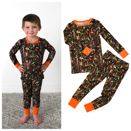 Hunter Camo Long PJ Set