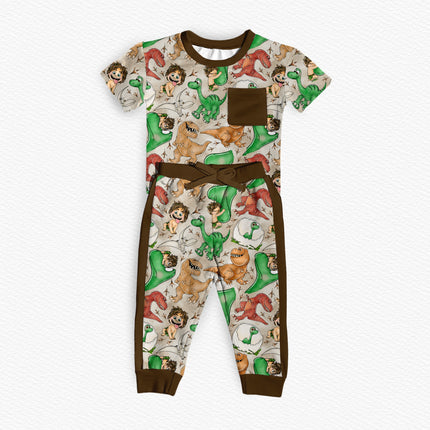 Tiny Tracks Pocket Tee Set