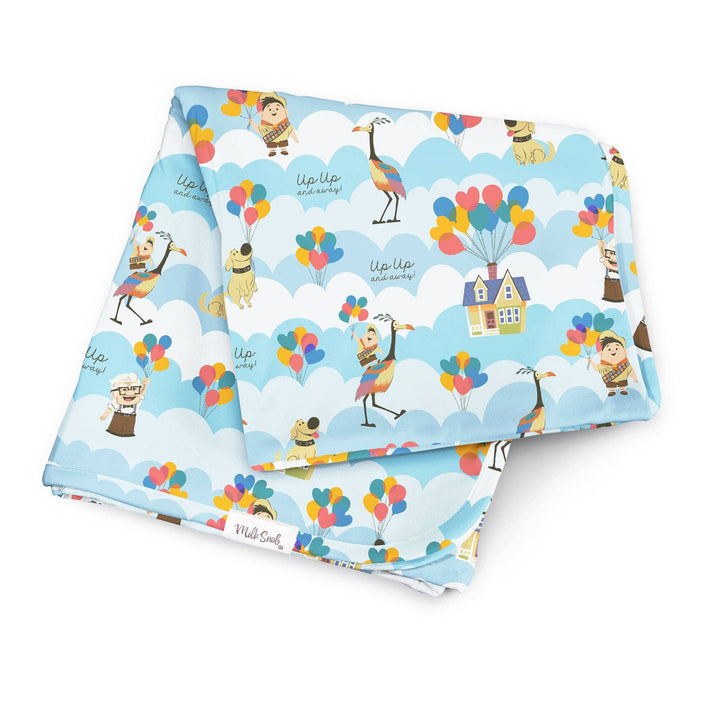 Up in The Clouds Swaddle Receiving Baby Blanket
