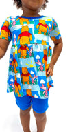 Bear Nostalgia Peplum Set