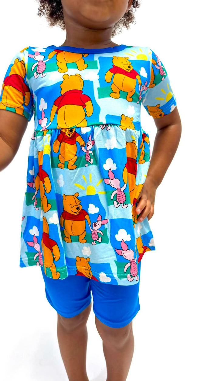 Bear Nostalgia Peplum Set