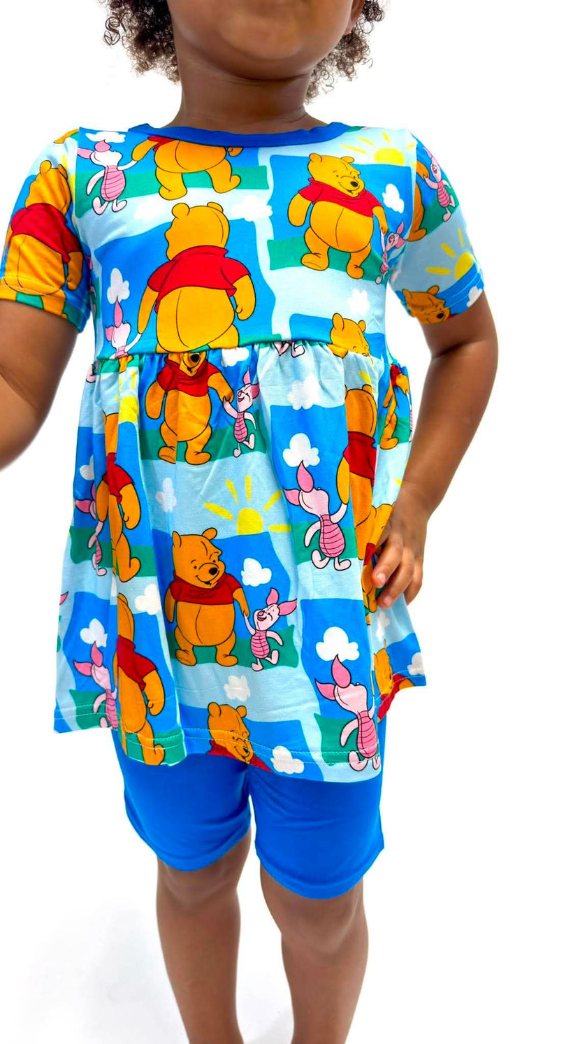 Bear Nostalgia Peplum Set