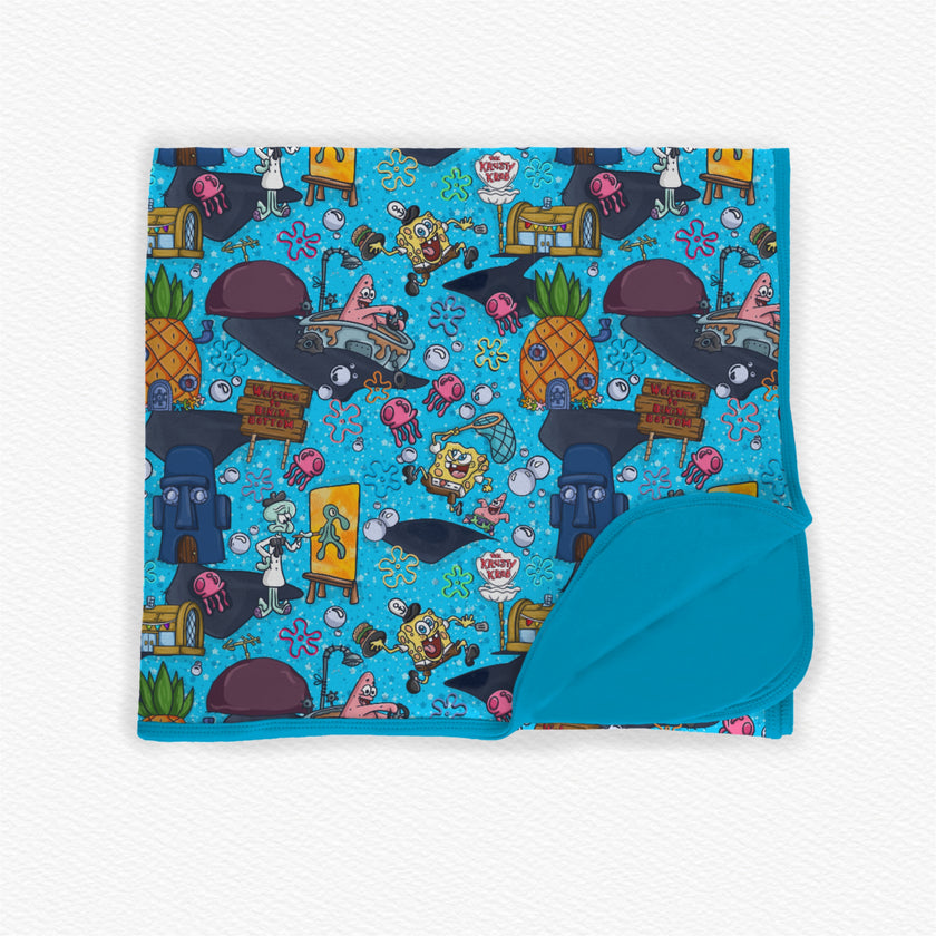 Spongy Seas Bamboo Snuggle Beam Blanket