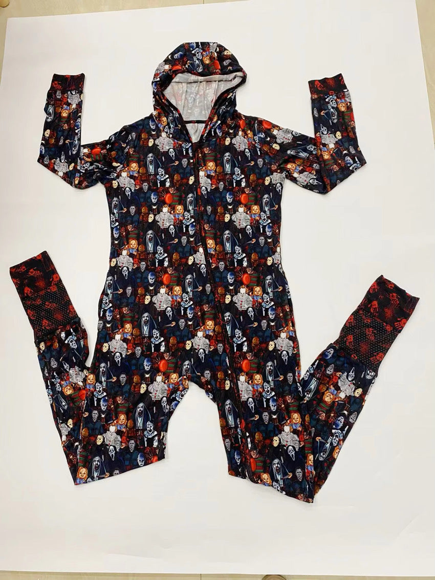 Nightmare Hollow Bamboo ADULT Onesie with hood PRESALE SHIPS EST OCTOBER