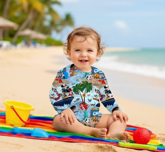 Island Hoppin Swim Girl Set