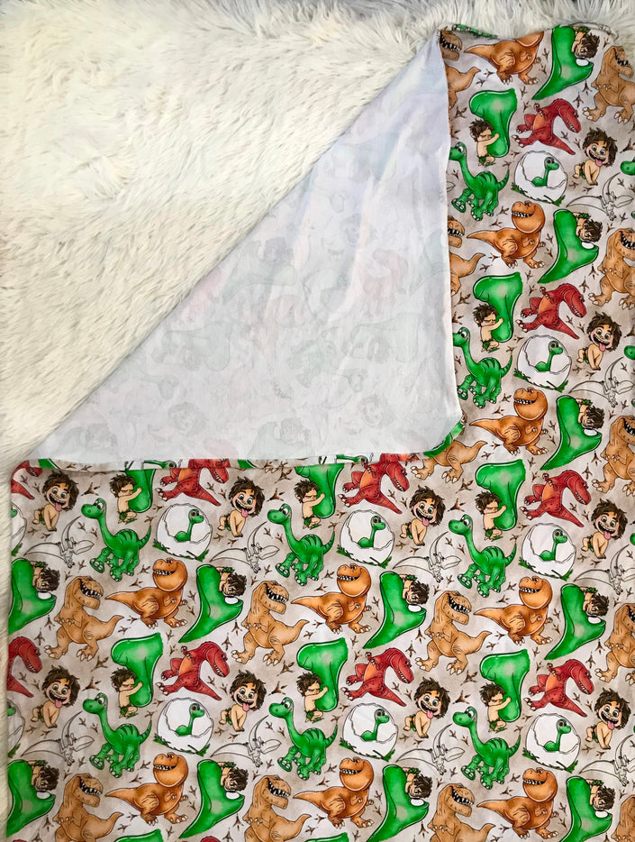 Tiny Tracks Bamboo Blanket
