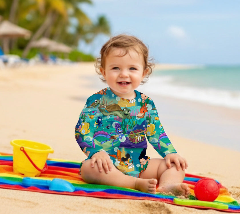 Sea Mash Up Swim Girl Set PRESALE EST MAY