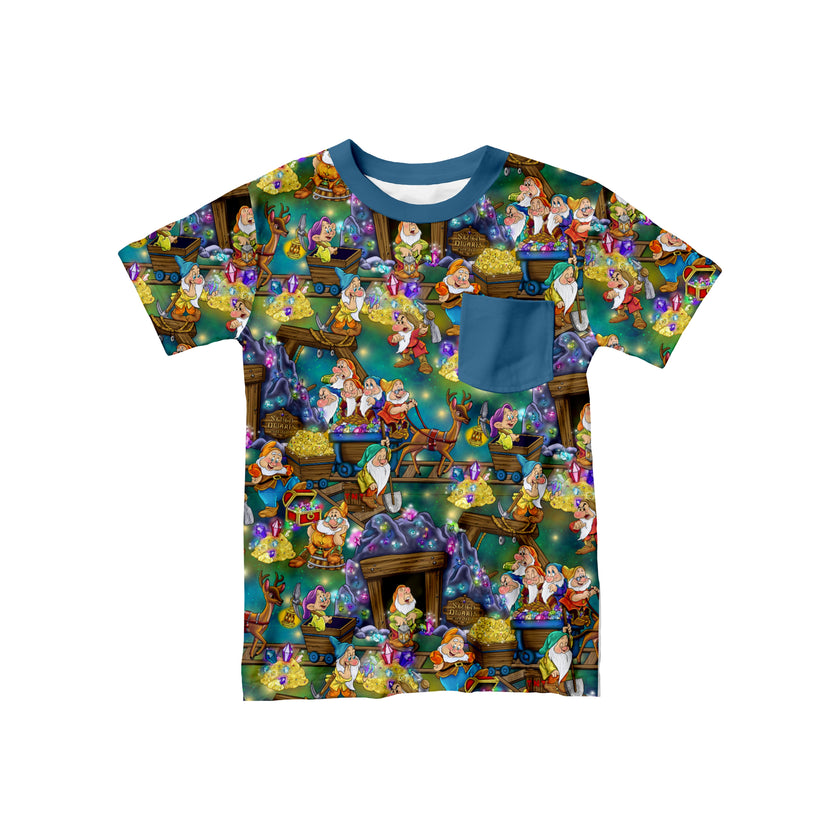 T-shirt with miners design on a white background