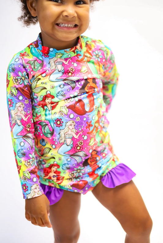 Royal Mermaid Swim Girl Set