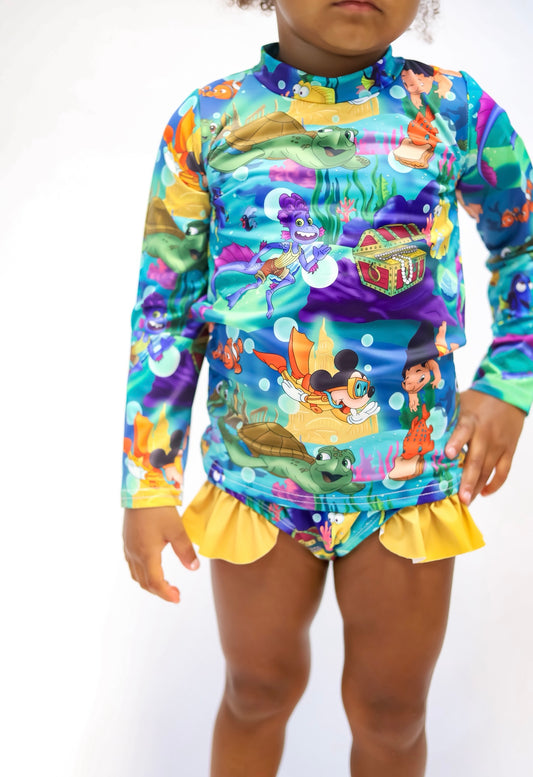 Sea Mash Up Swim Girl Set
