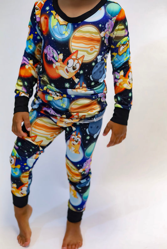 Sleepy Dog Two Piece Long Set