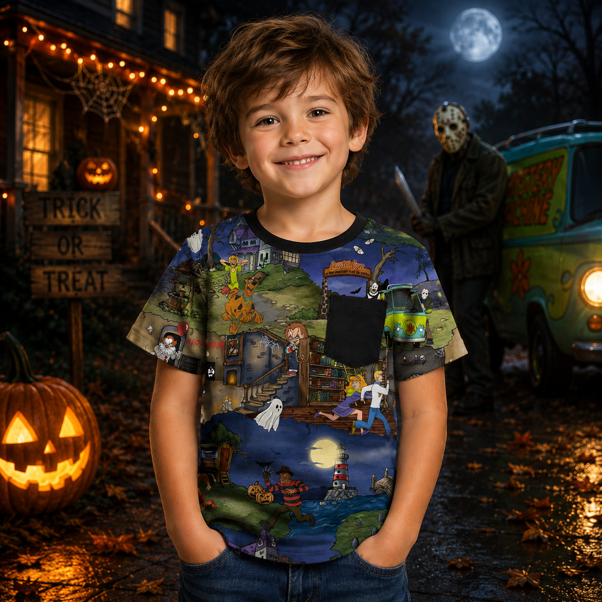Terror Toons Pocket Tee