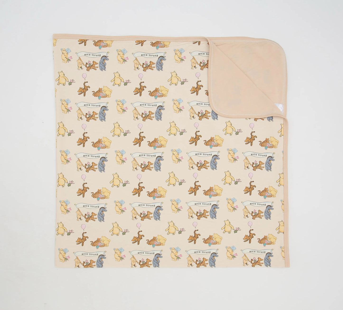 NICU Bear Double Layer Bamboo Blanket